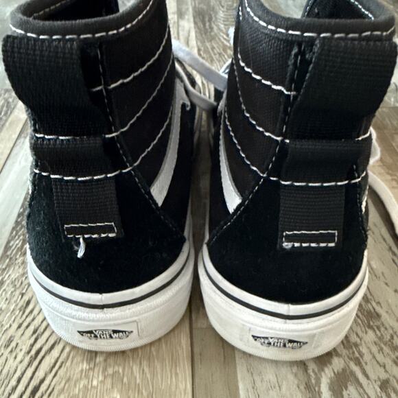 VANS Womens Sentry Sk8-Hi WC Sneakers 6.5 Black Suede Canvas Skate Lug Shoes - Picture 5 of 11